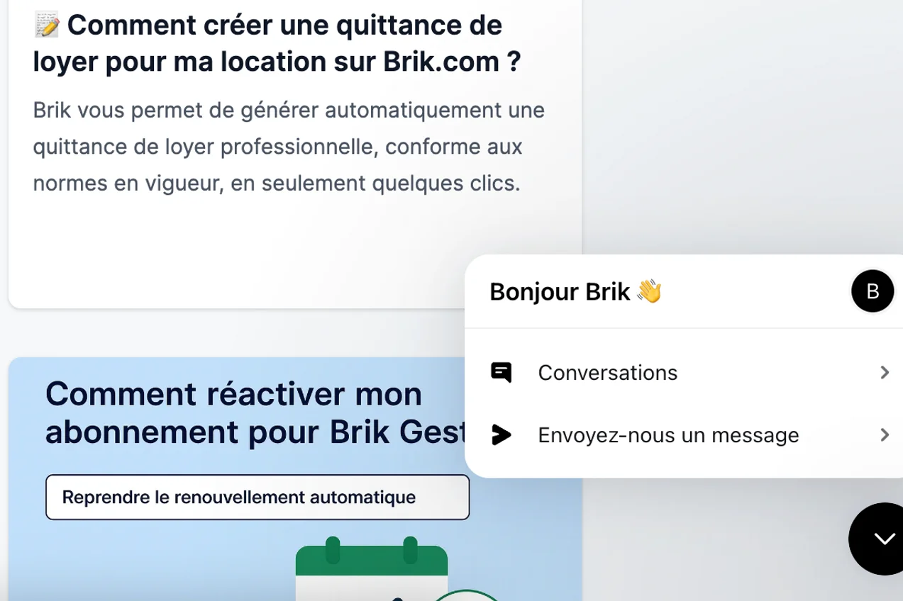 Comment contacter le service client Brik ?